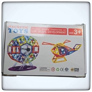 Dreambuilder Toys Magnetic Tiles Set  STEM Building Block Alphabet Numbers